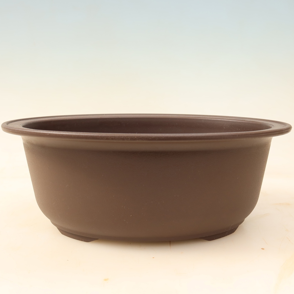 Bonsai miska plast MP-28 hnědá - 24,5 x 19 x 9 cm