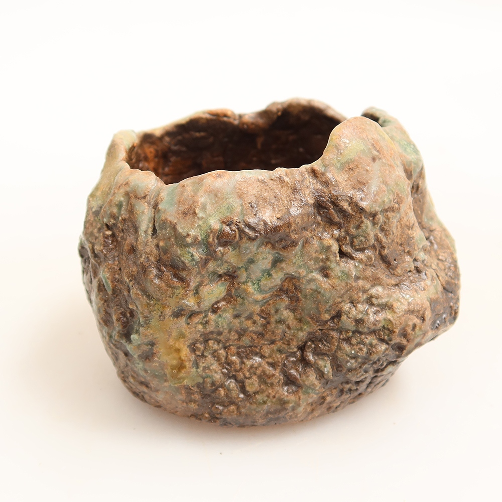 Keramická Skořápka  6 x 5 x 6 cm , barva zelená