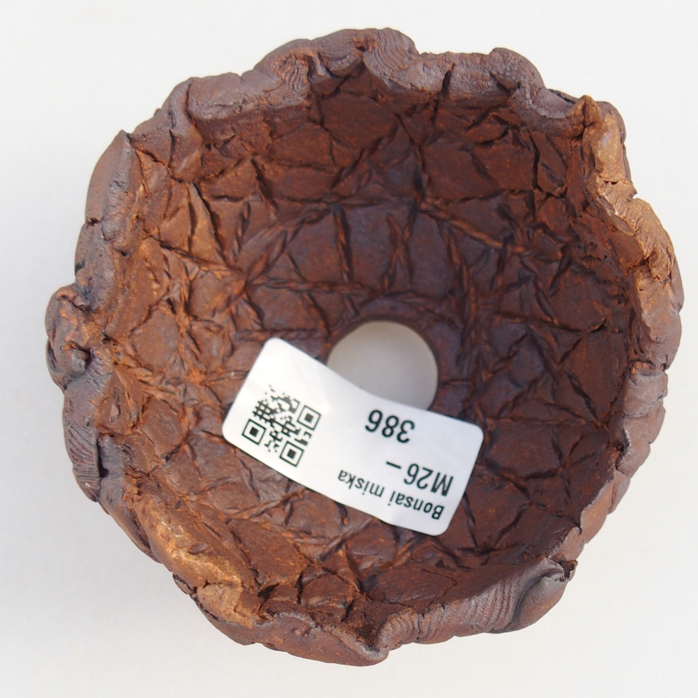 Keramická Skořápka 8,5 x 8 x 6 cm , barva hnědá