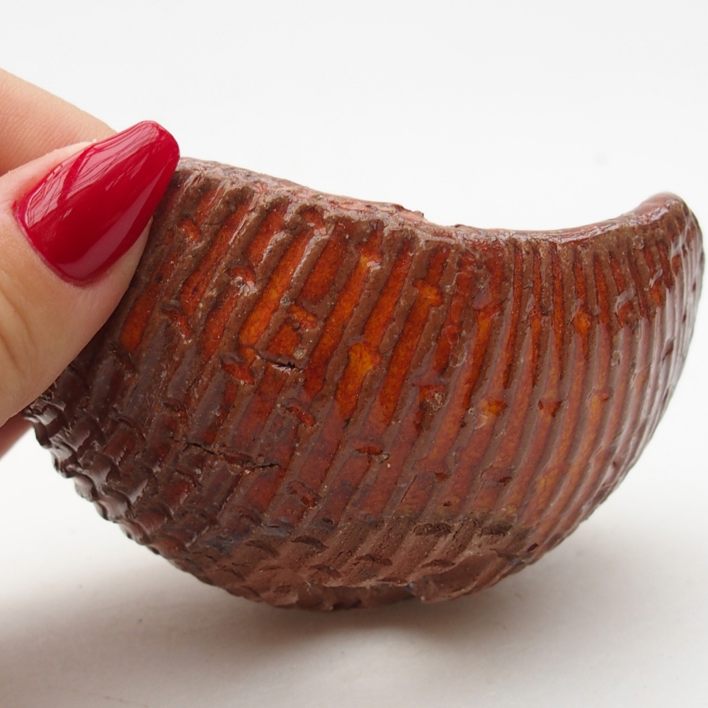 Keramická Skořápka  9 x 9 x 5 cm , barva oranžová