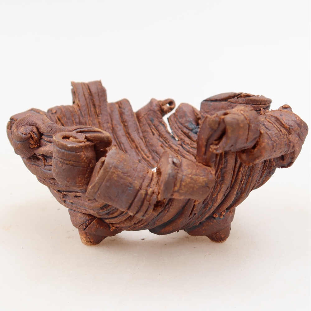 Keramická Skořápka  11 x 8,5 x 5 cm , barva hnědá