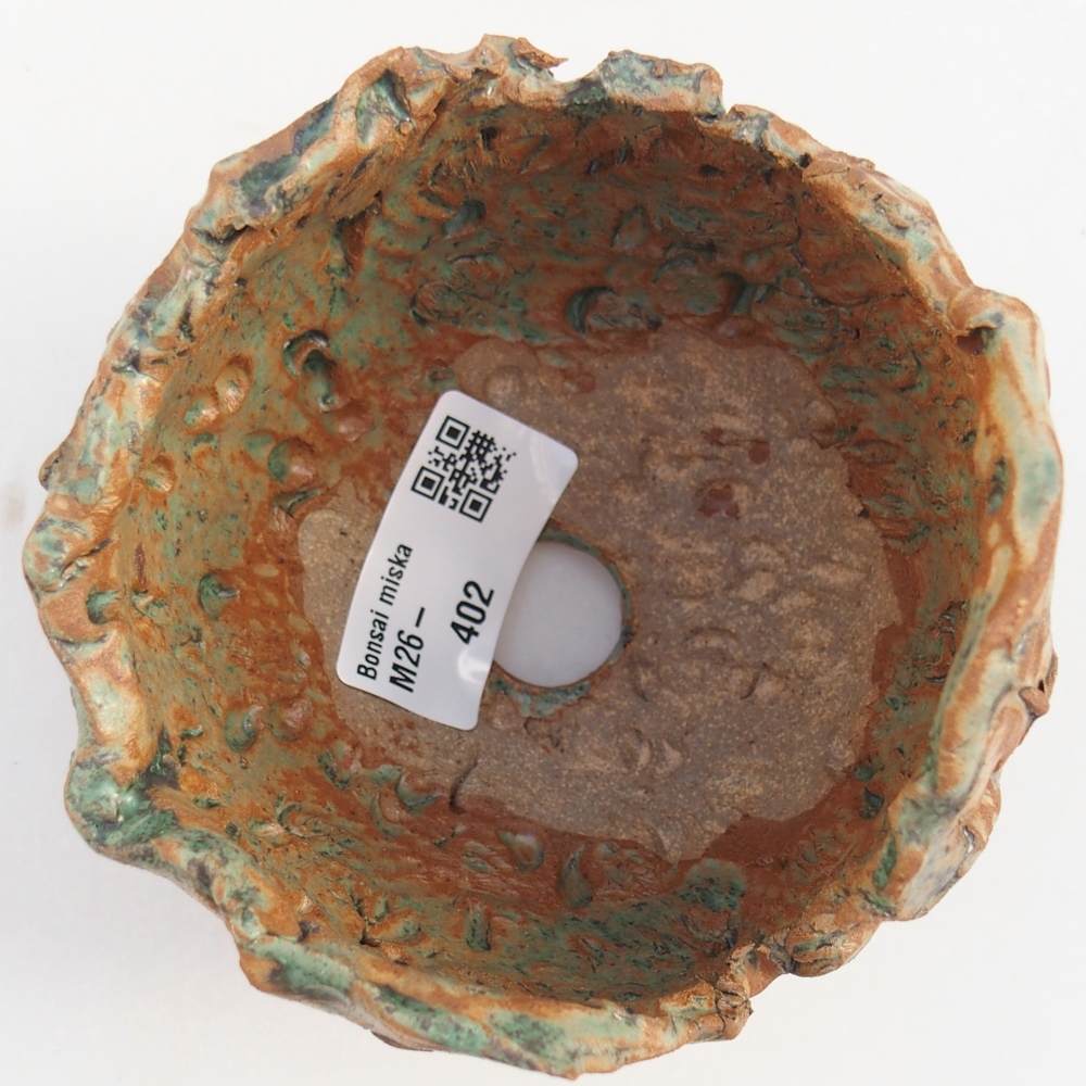 Keramická Skořápka 10 x 9,5 x 9,5 cm , barva hnědozelená