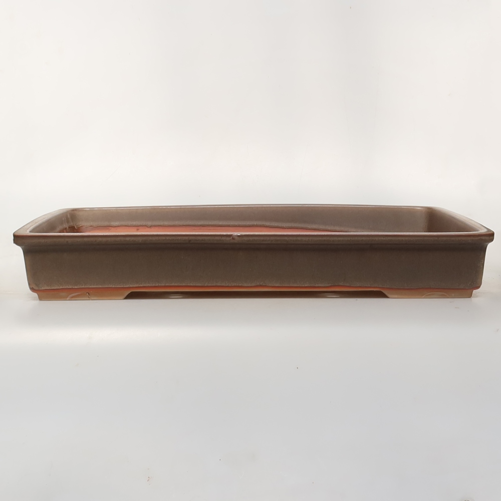 Keramická Miska  45 x 29 x 6,5 cm , barva hnědá