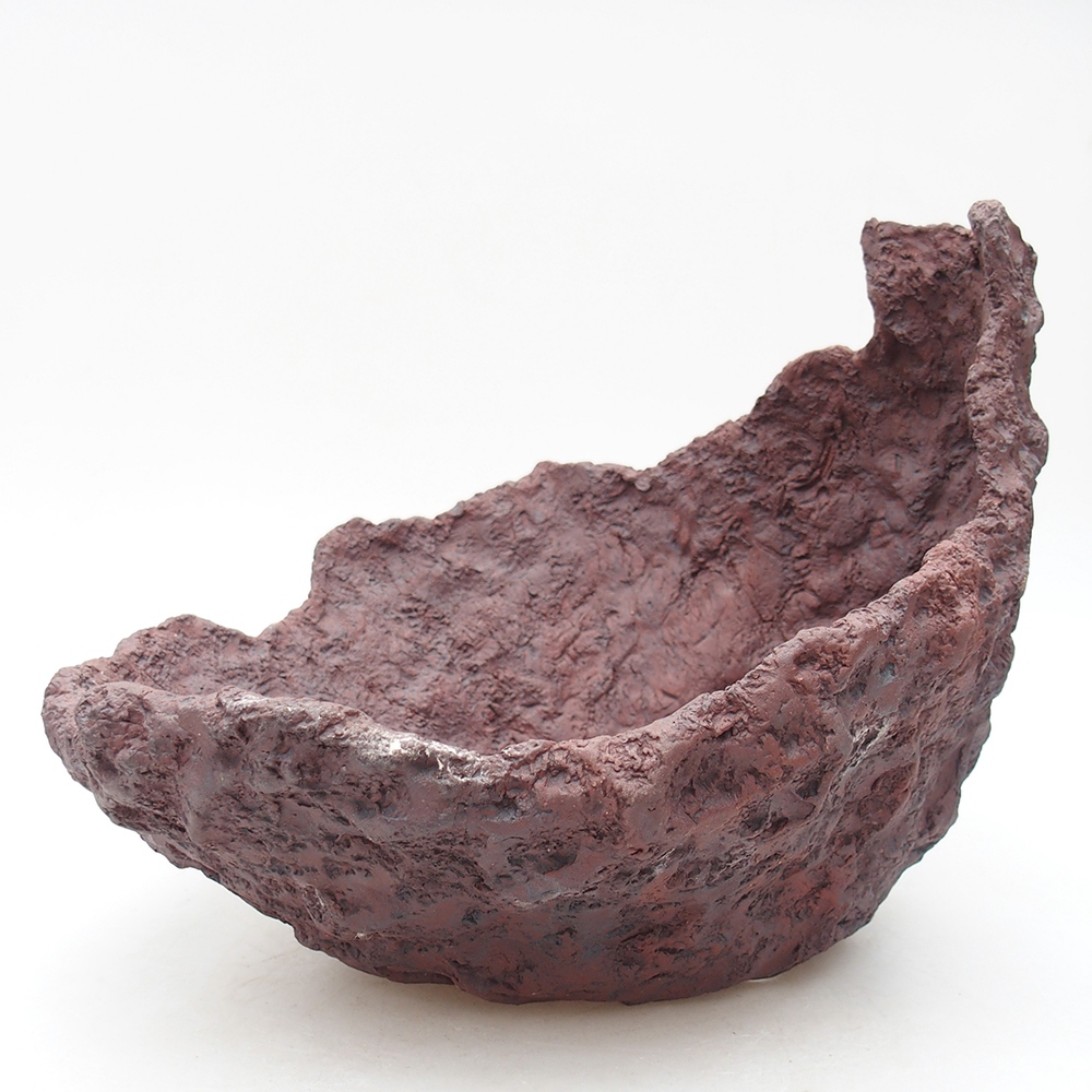 Keramická Skořápka  23 x 25 x 21 cm , barva hnědá