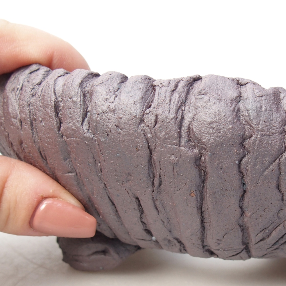 Keramická bonsai miska 16,5 x 16,5 x 6,5 cm, barva kovová