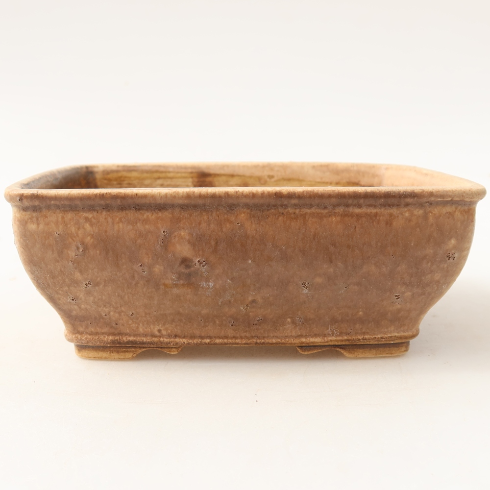 Keramická bonsai miska 15 x 12,5 x 5,5 cm, barva růžová