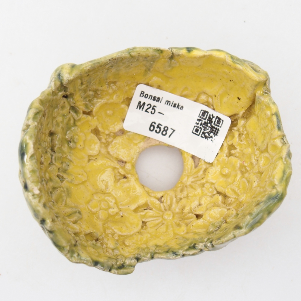 Keramická Skořápka  8,5 x 7,5 x 6 cm , barva žlutá