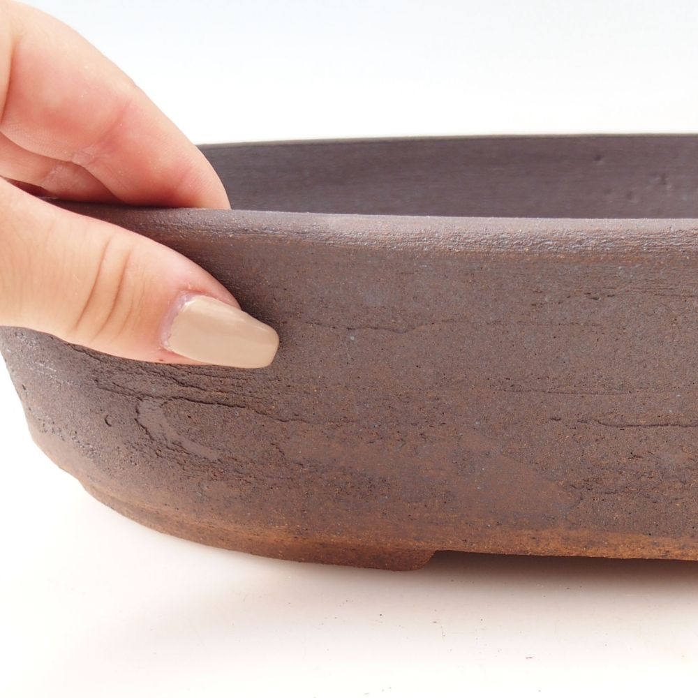 Bonsai miska 32,5 x 25 x 7 cm , barva hnědá