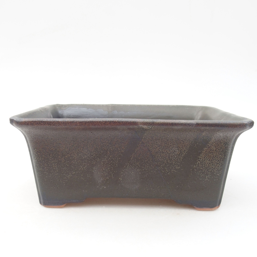 Keramická bonsai miska 18 x 14 x 7 cm, barva šedá