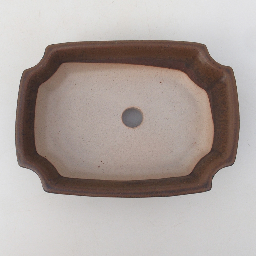Bonsai miska H03 - 16,5 x 12 x 4,5 cm. - hnědá