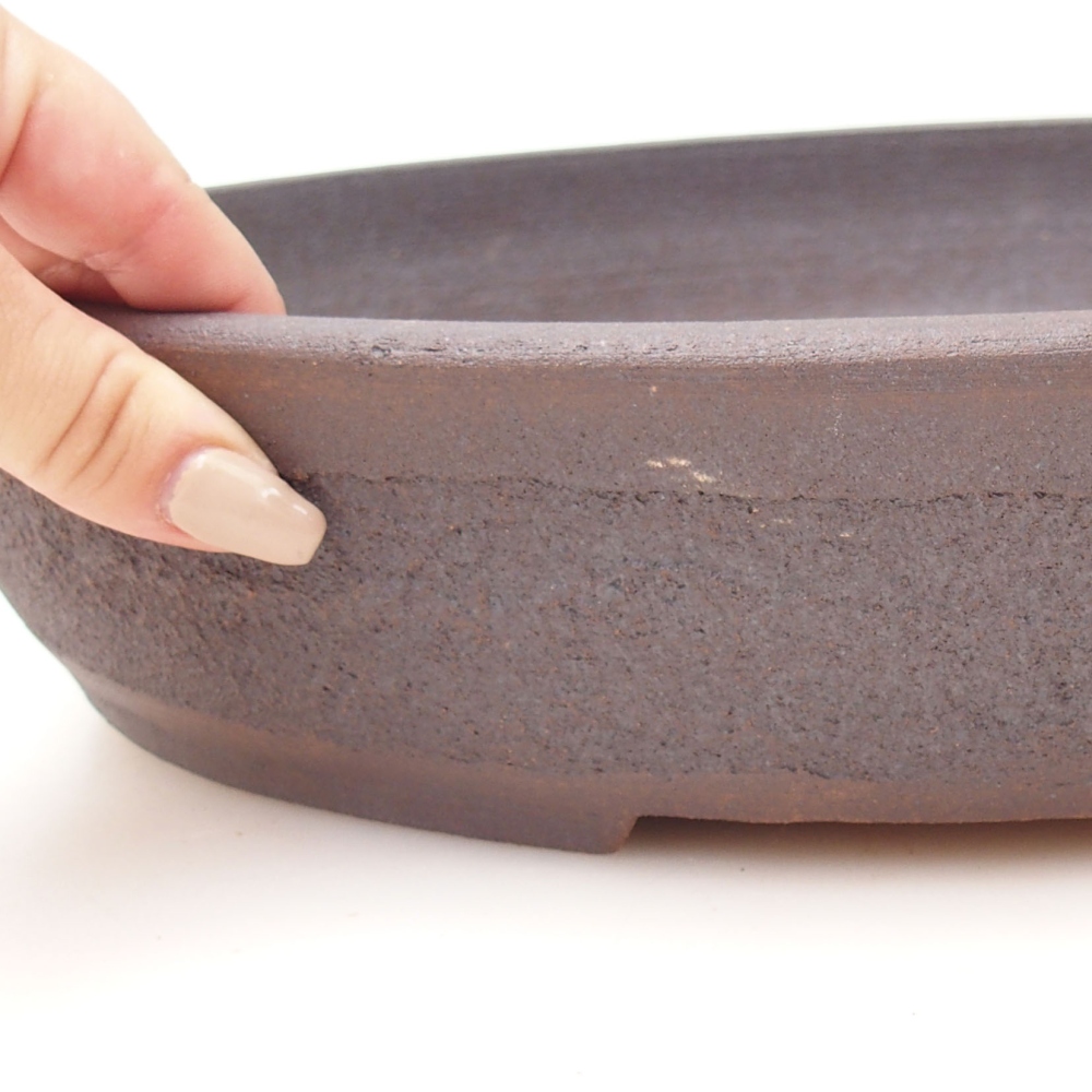 Bonsai miska 38,5 x 31 x 7,5 cm , barva hnědá
