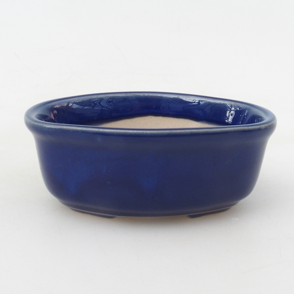 Bonsai miska H05 - 11 x 8 x 4 cm.  - modrá