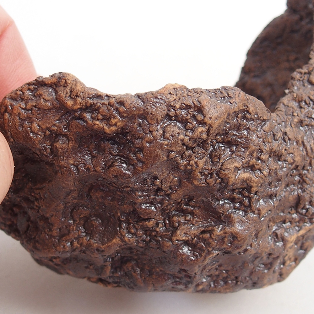 Keramická Skořápka 10 x 8 x 9,5 cm , barva hnědá