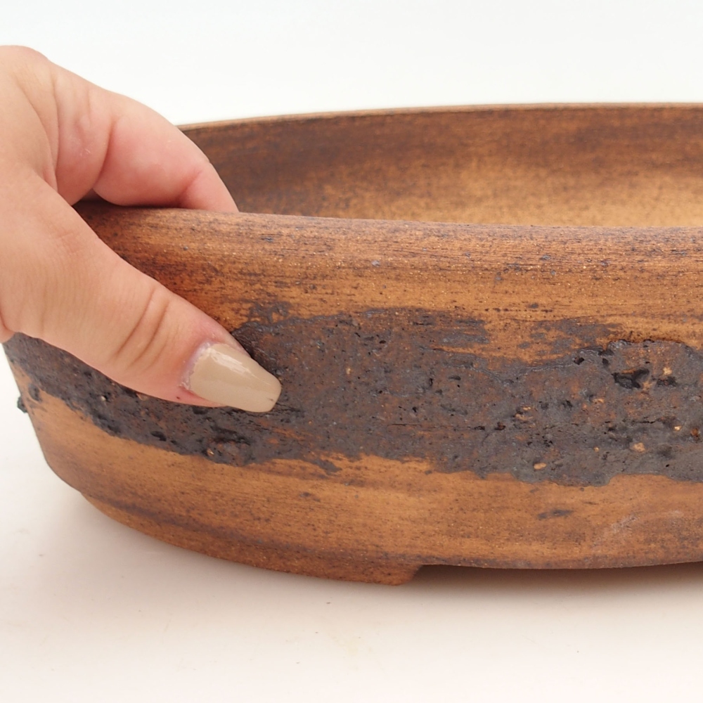 Bonsai miska 32 x 25 x 8 cm , barva hnědá
