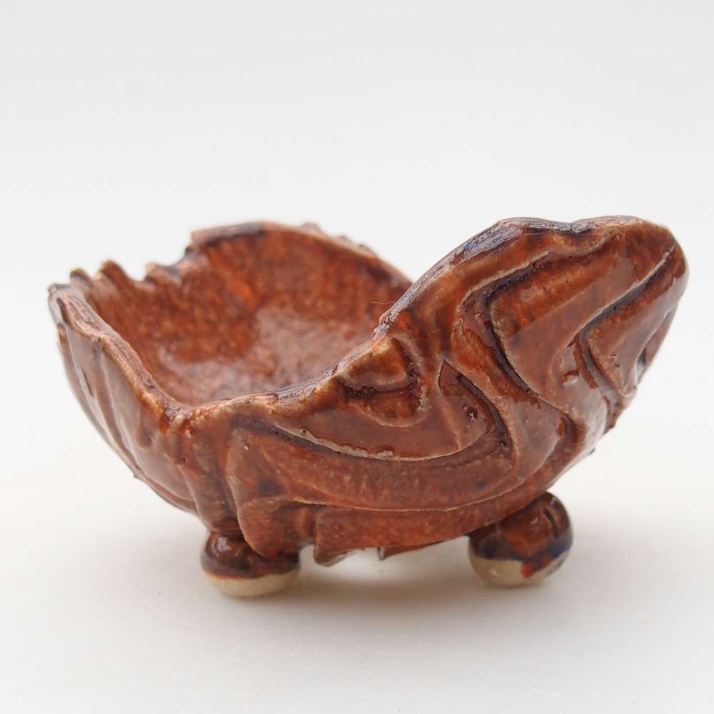 Keramická Skořápka  8 x 9,5 x 5 cm , barva oranžová