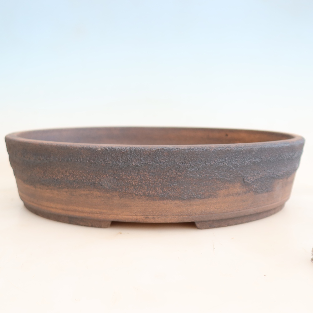 Keramická bonsai miska 38 x 30 x 8,5 cm, barva hnědá