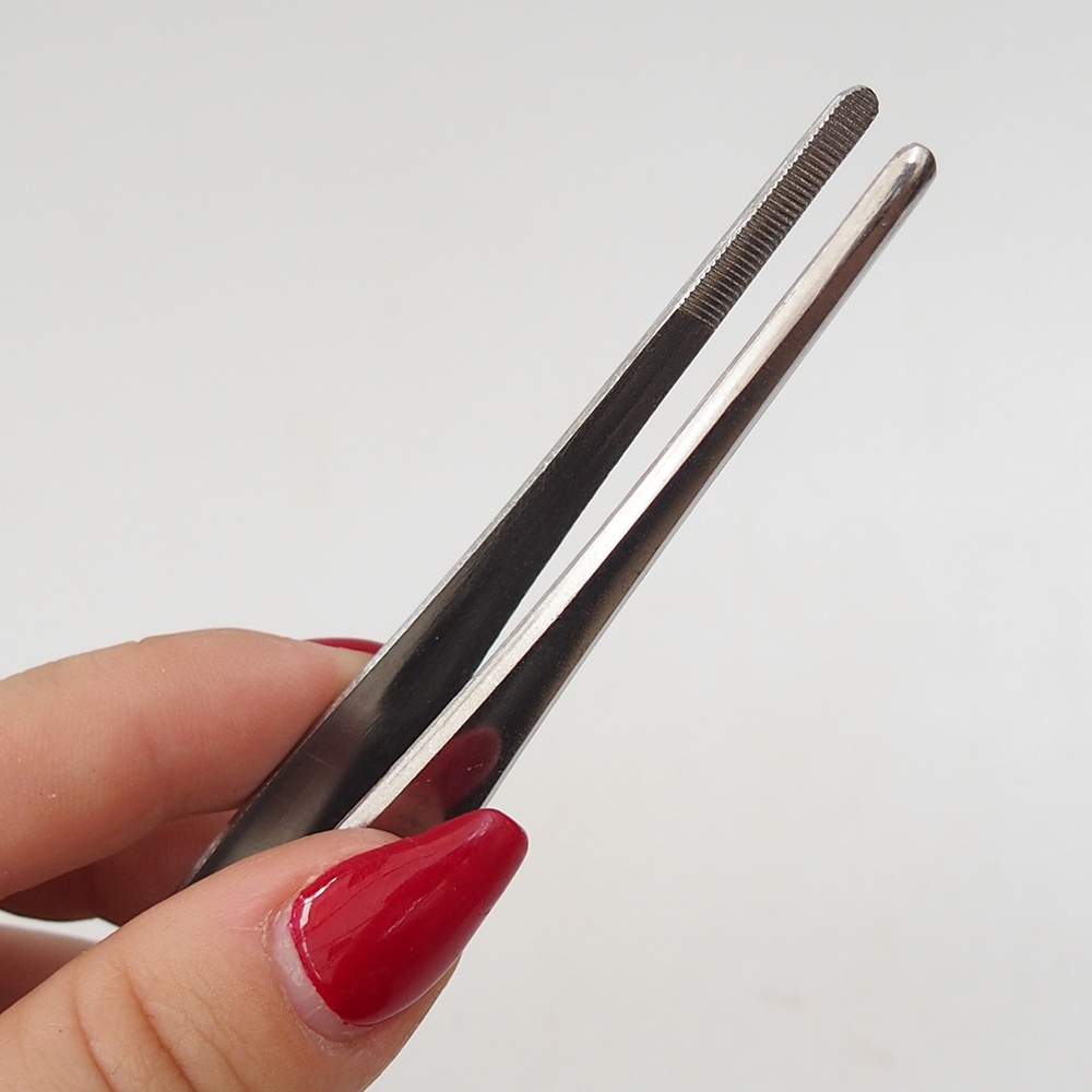 Špachtle a pinzeta 22 cm - nerez