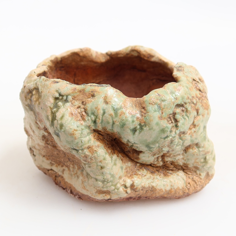 Keramická Skořápka  6 x 6 x 5 cm , barva zelená