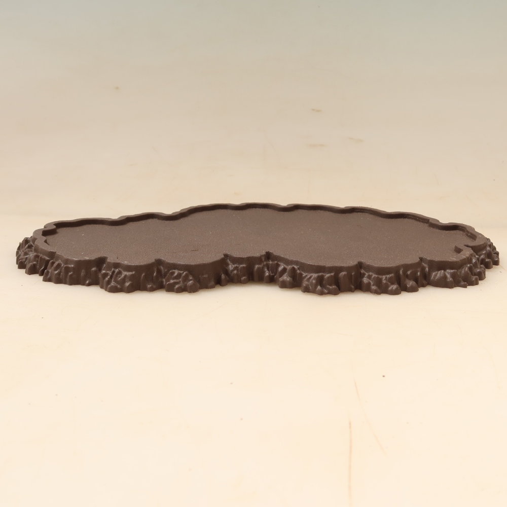 Plastový podstavec pod bonsai 22,5 x 12 x 1 cm, barva hnědá