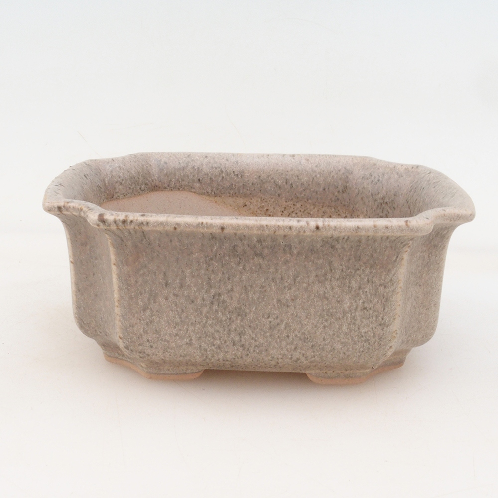 Bonsai miska H01 - 12 x 9 x 5 cm - béžová