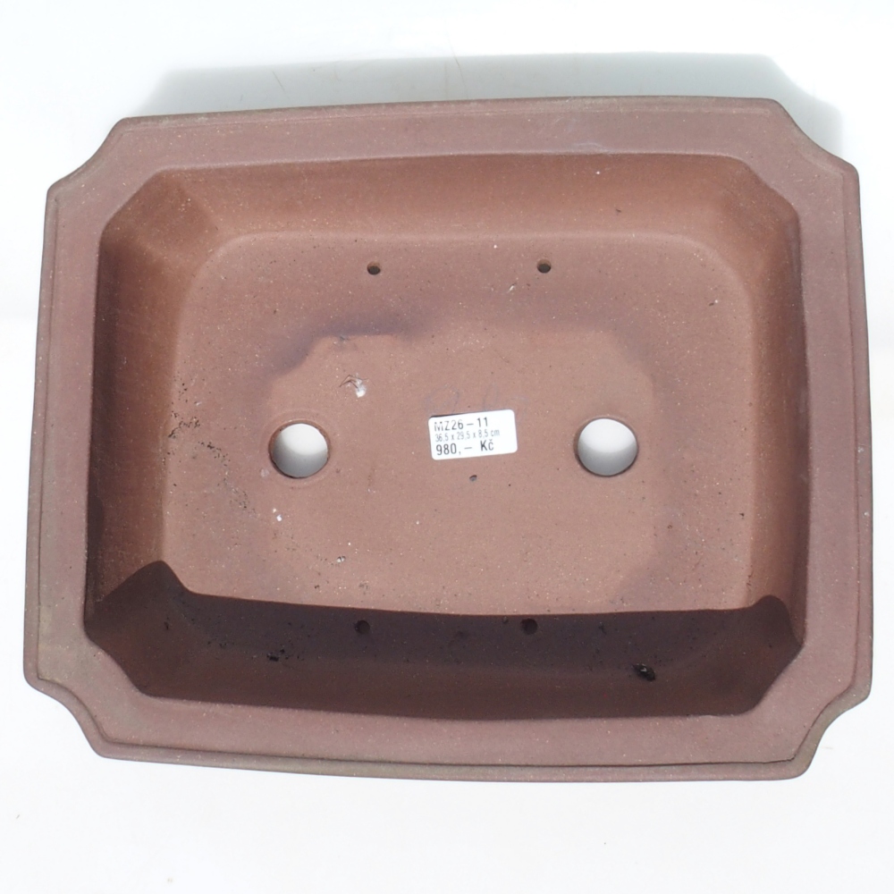 Bonsai miska 35,5 x 29,5 x 8,5 cm -  barva hnědá