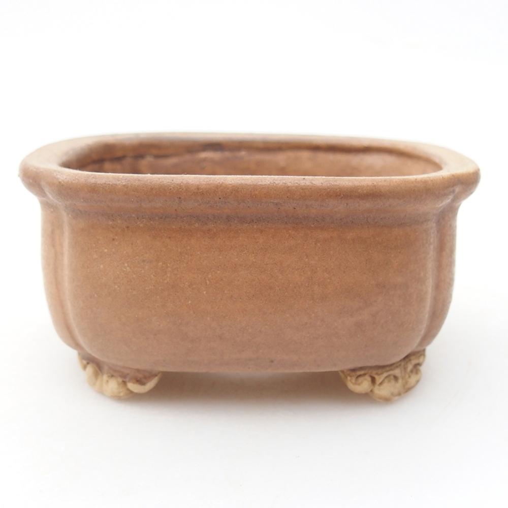 Keramická bonsai miska 7,5 x 7 x 4 cm, barva růžová