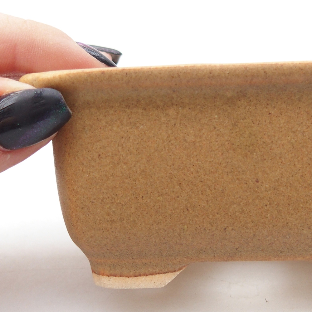 Mini bonsai miska 9 x 7 x 4,5 cm, barva hnědá