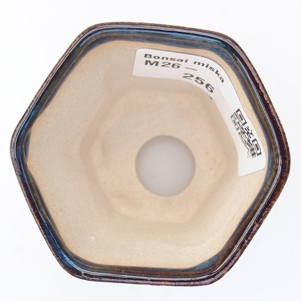 Mini bonsai miska 5,5 x 5 x 5 cm, barva modrá