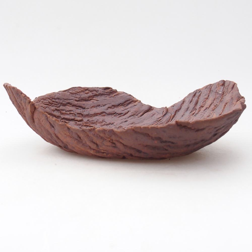 Keramická Skořápka  22 x 18,5 x 6,5 cm , barva hnědá