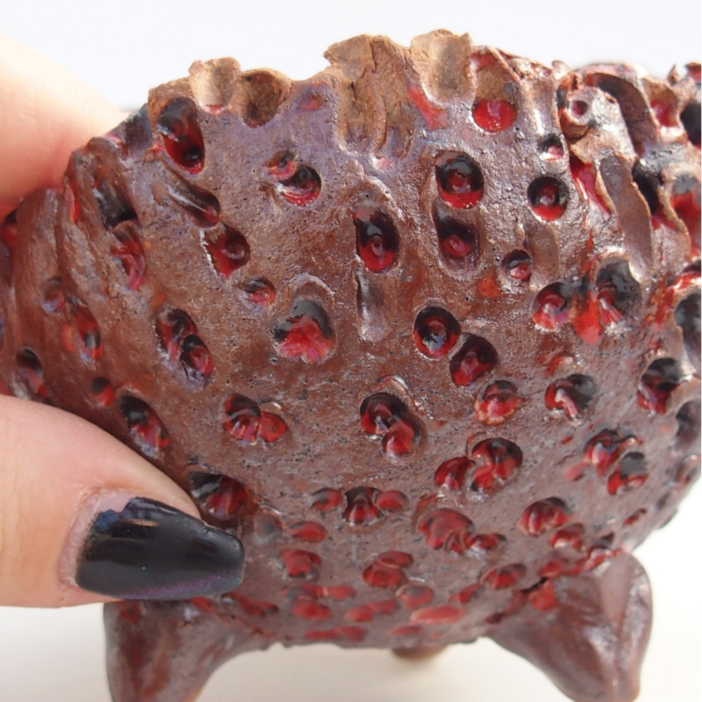 Keramická Skořápka 10 x 9,5 x 8 cm , barva hnědá