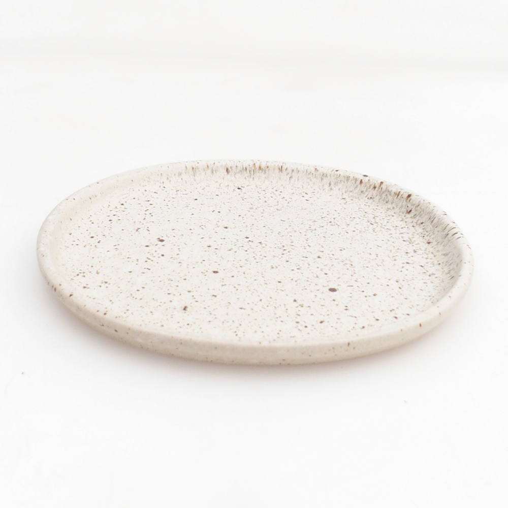 Keramická podmiska H30 - 12,5 x 10,5 x 1 cm - béžová