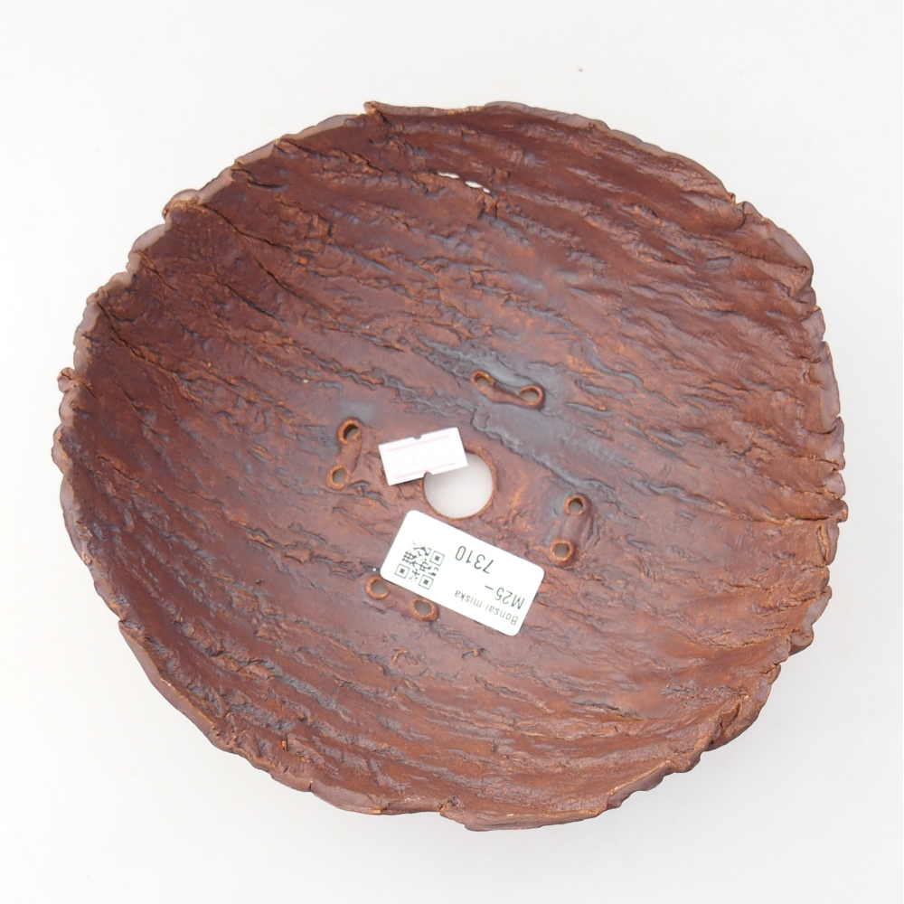 Keramická Skořápka  19 x 17 x 7 cm , barva hnědá