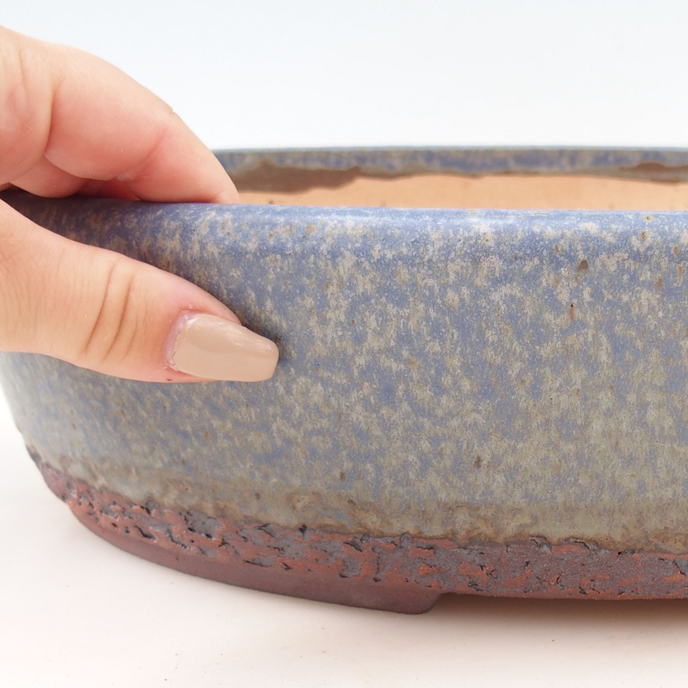 Bonsai miska 33 x 25 x 8 cm , barva modrá