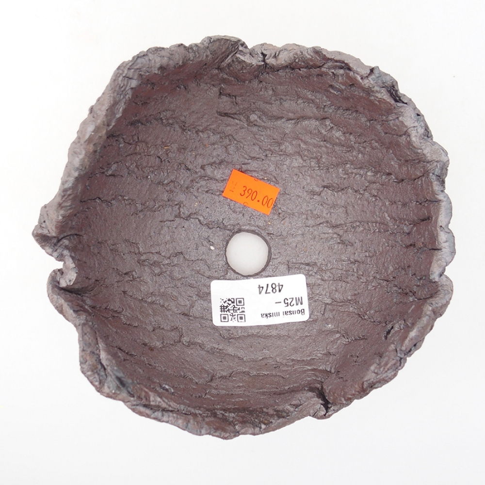 Keramická Skořápka  14 x 13 x 10,5 cm , barva kovová