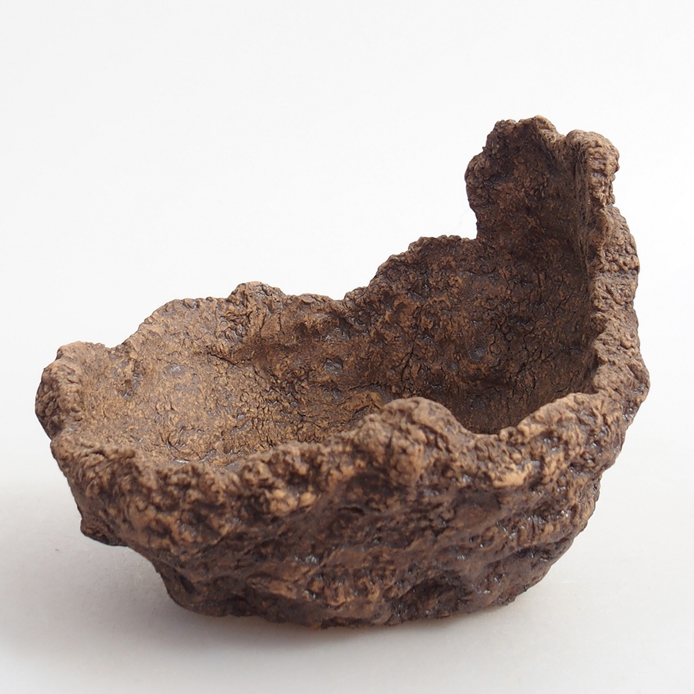 Keramická Skořápka 10 x 8 x 9 cm , barva hnědá