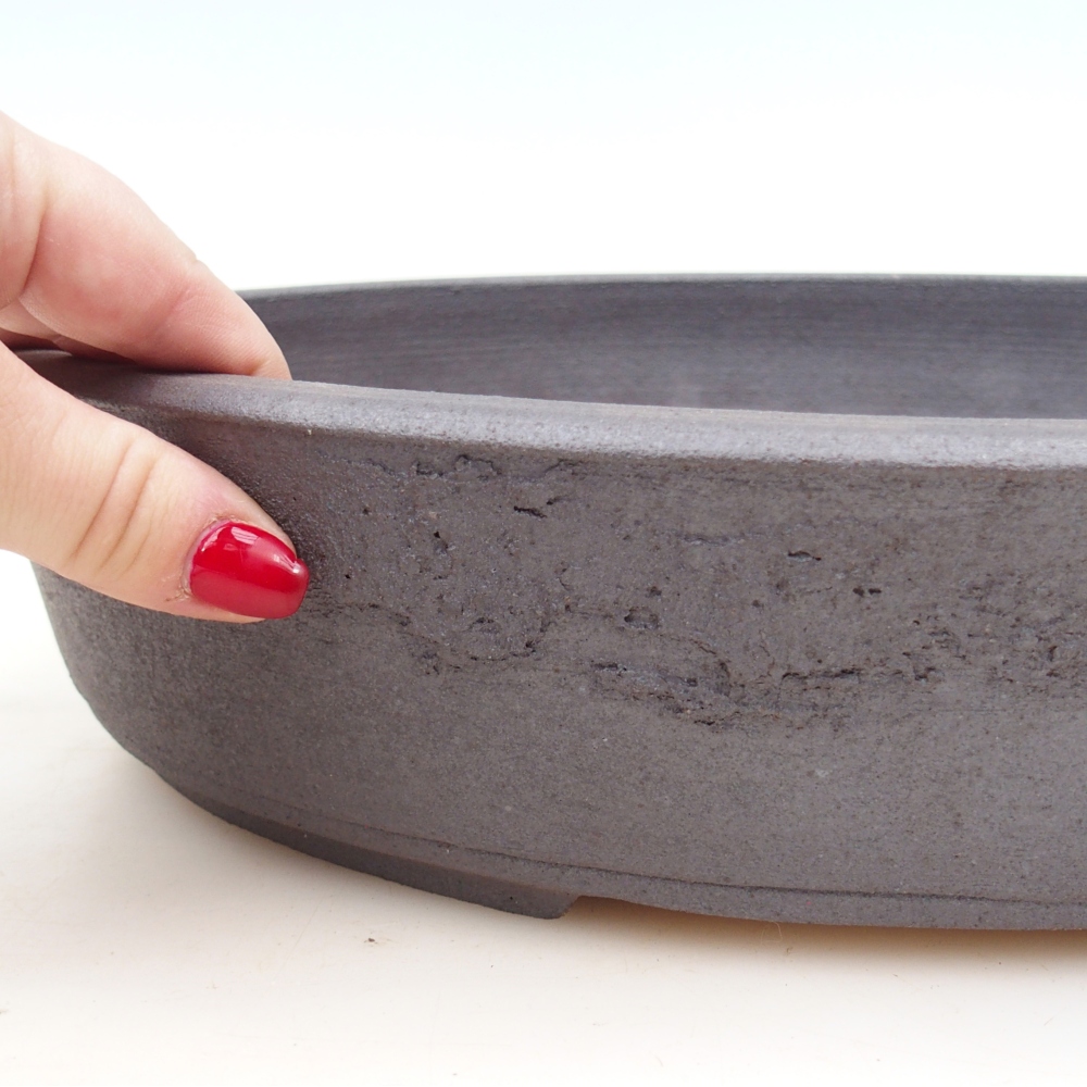 Bonsai miska 32,5 x 25,5 x 7 cm , barva hnědá