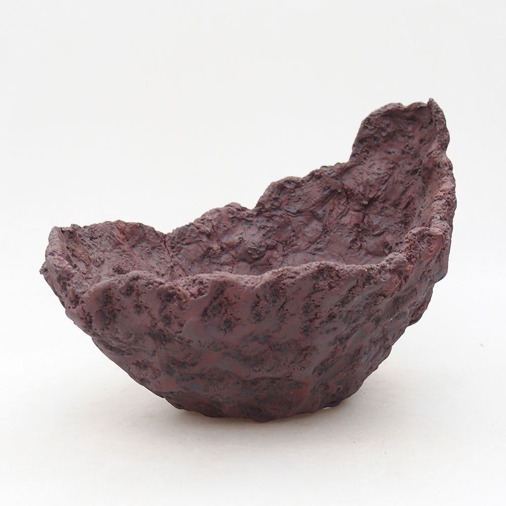 Keramická Skořápka  20 x 16 x 15,5 cm , barva hnědá