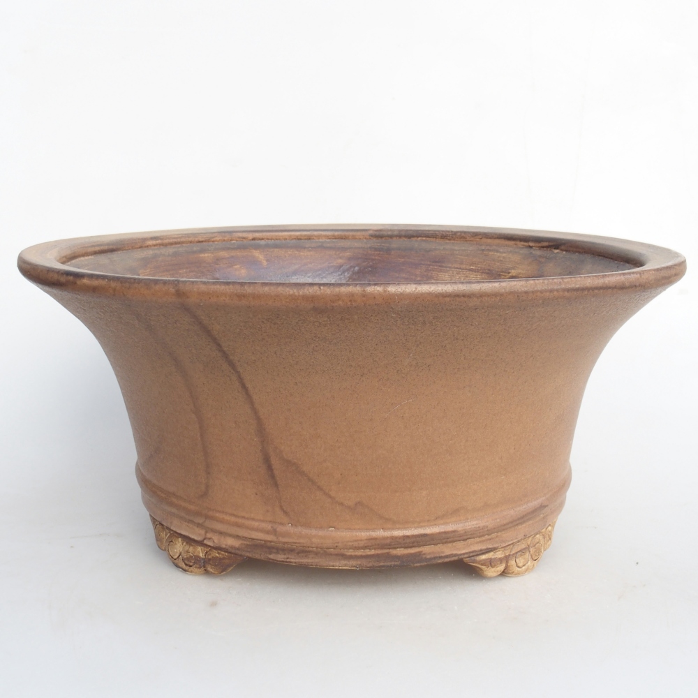 Keramická bonsai miska 31,5 x 31,5 x 14 cm, barva růžová