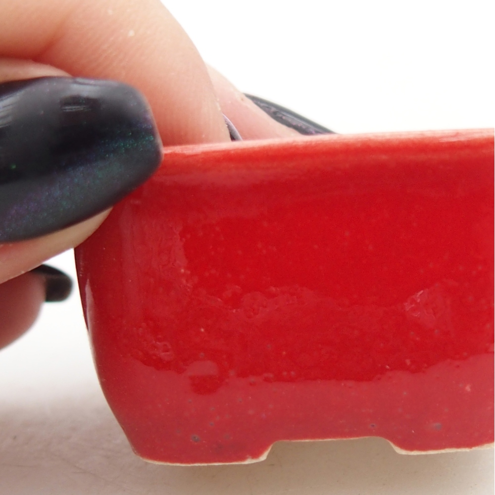 Mini bonsai miska 4 x 3,5 x 2,5 cm, barva červená