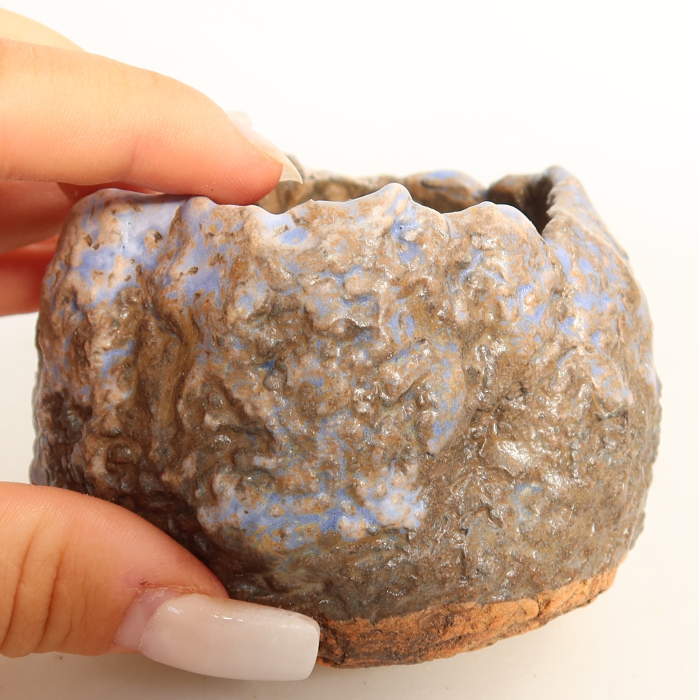 Keramická Skořápka  7,5 x 7 x 6 cm , barva modrohnědá
