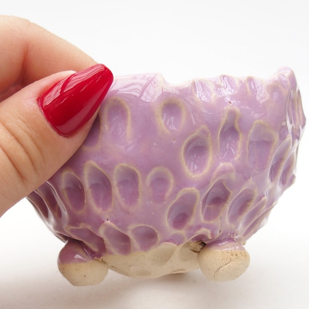 Keramická Skořápka  8,5 x 8 x 6,5 cm , barva fialová
