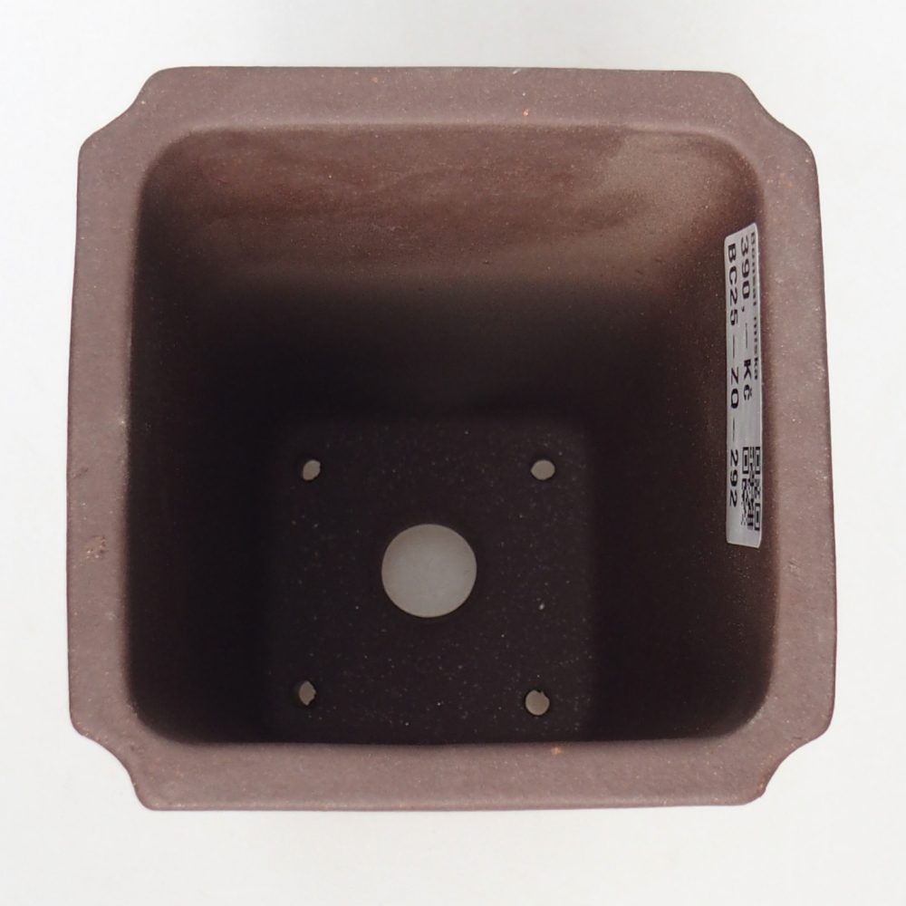 Miska 9 x 9 x 18 cm barva hnědá