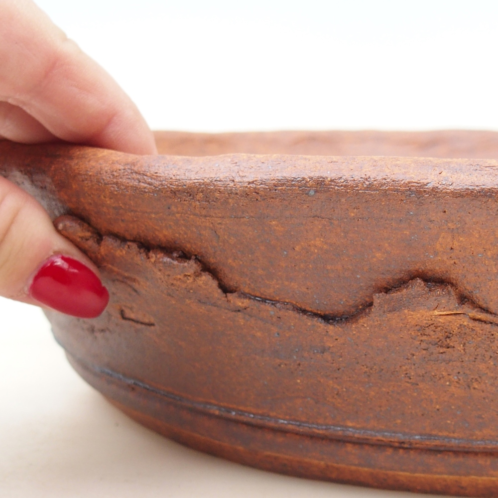 Bonsai miska 31 x 31 x 7 cm , barva hnědá