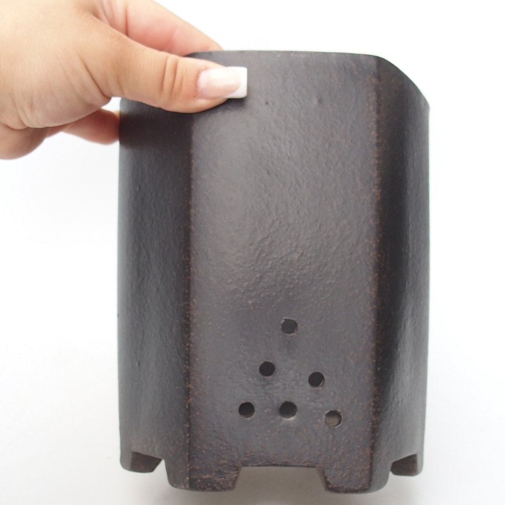 Miska 14,5 x 13 x 16,5 cm barva hnědookrová