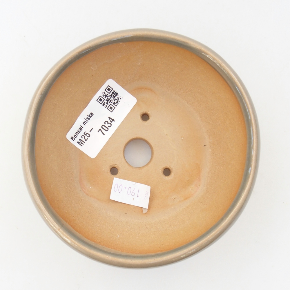 Keramická bonsai miska 10 x 10 x 5 cm, barva šedá