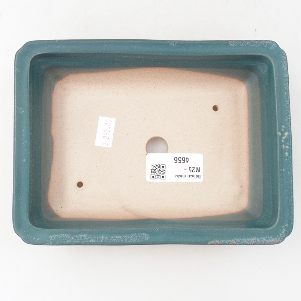 Keramická bonsai miska 17,5 x 13 x 4 cm, barva modrá
