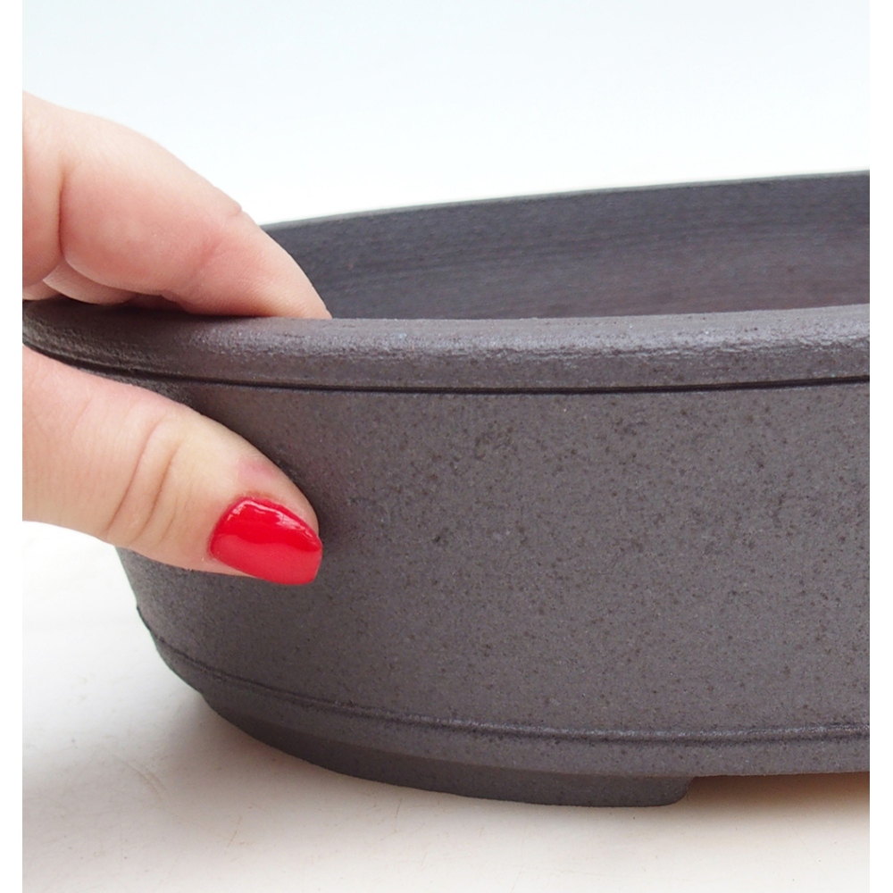 Bonsai miska 32 x 25 x 7,5 cm , barva hnědá