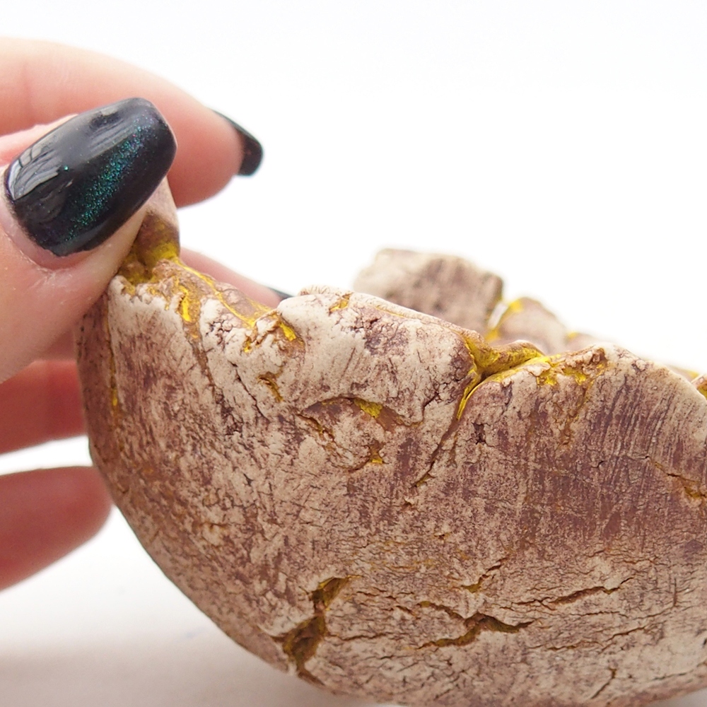 Keramická Skořápka 9 x 9 x 5,5 cm , barva žlutá