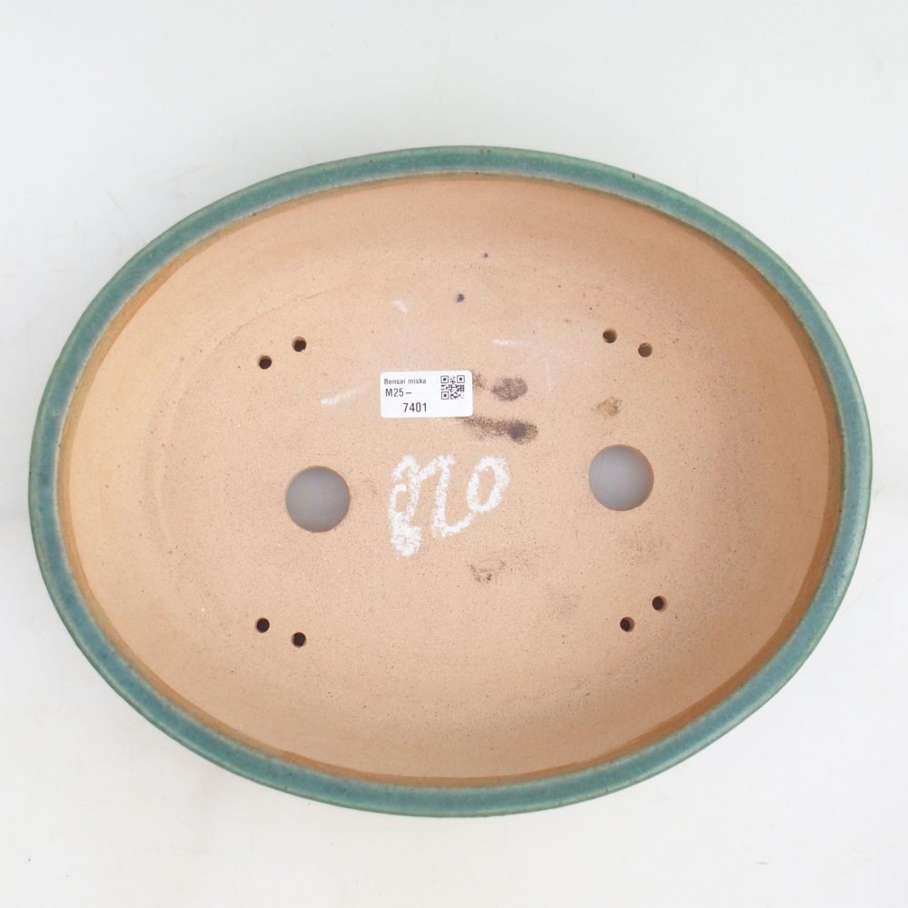 Bonsai miska 32,5 x 26 x 8,5 cm , barva zelená