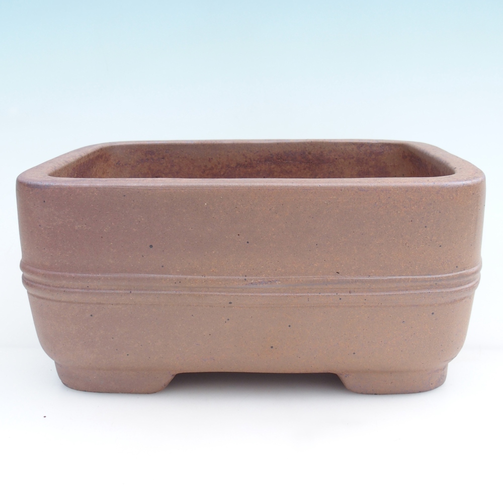 Keramická bonsai miska 26 x 20,5 x 12 cm, barva hnědá